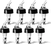 8 Pack Automatic Measured Bottle Pourer 30ml/1oz, Measured Wine Pourer Liquor Pour Spout for Liquor Bottles Alcohol Wine Bottles