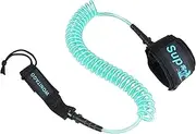 XUXIAKE Coiled SUP Leash Premium Stand Up Paddle Board Leg Rope Wrist Strap Surfboard Leash for Paddleboard, Shortboard, Longboard
