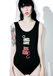 [O Mighty] Angel Above Devil Below Bodysuit