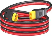 tunghey XT60 Extension Cable,XT60 Male to Female Adapter Connector 12AWG for RC Battery Solar Portable Power Power Station and Solar Panel (0.6M)