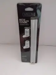 Genuine - CamelBak 2-Pack Water Bottle Bite Valves & Straws Replacement - NEW