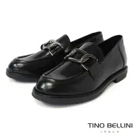 在飛比找Yahoo奇摩購物中心優惠-Tino Bellini 波士尼亞進口全真皮銀鍊樂福鞋FYL