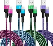 Samsung USB C Cable 3.1A Fast Charging for Galaxy A15 5G A55 A35 A14 A13 A54 A53 S24 S23 Ultra S22 S21 S20 Z Flip5 Fold5, Type C Cable 6FT Android Phone Power Cord for Pixel 8a 8 7a 7 6 Pro, iPhone 15