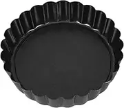 OHPHCALL Removable Bottom Donut Molds Flan Pans for Baking Spring Form Pan Pie Molds Round Baking Tray Carbon Steel