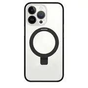 MagSafe Phone Case For iPhone 13 Pro with Kickstand Ring Shockproof Magnetic Case - Black