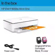 HP ENVY 6055e Wireless Color Inkjet All-In-One Printer Print Scan Copy NEW