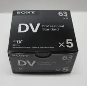 5 Sony Pro VX Mini DV camcorder video tape for VX2000 VX2100 PD150 PD170 VX700