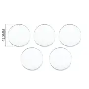 5Pcs Cover Lid for Dial Caliper Dial Test Indicator 53.5mm Dia Curved Crystal