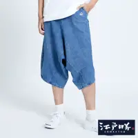 在飛比找momo購物網優惠-【EDWIN】男女裝江戶勝 INDIGO牛仔飛鼠褲(拔淺藍)
