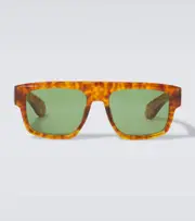 [Jacques Marie Mage] Jacques Marie Mage x George Cortina Ritz flat-top sunglasses One Size brown