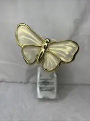 Bath Body Works BUTTERFLY, Ivory & Gold Wallflower Plug In Diffuser Unit, NEW