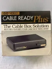 Vintage 1993 Go Video Cable Ready Plus, DUAL RECORDING DEADSTOCK VERY RARE