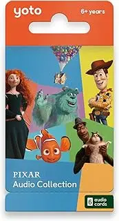 Yoto Disney Pixar Audio Collection – 6 Kids Audio Cards for Use with Player & Mini All-in-1 Audio Player, Educational Screen-Free Listening with Fun Playtime, Bedtime & Travel Stories, Ages 6+
