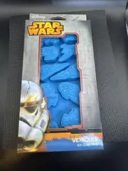 Disney Star Wars Vehicles Ice Cube Tray X-Wing Fighter Tie Fighter Blue