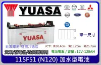 在飛比找Yahoo!奇摩拍賣優惠-☆銓友電池☆桃園電池☆實體店面 YUASA 115F51 自