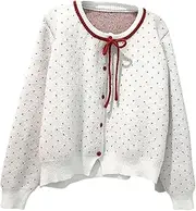 [Ｓｉｍｈｏａ] Women Button Down Sweater, Casual Open Front Cardigan Knit Cardigan for Dating