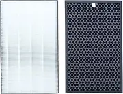 LRFDRESS FZ-F50HFE/U FZ-F50DFE Air Purifier Replacement Filter Set Compatible with Sharp FPK50UW FP-K50UFP-J40 FP-JM40 FP-G50 FP-GM50 Air Purifiers, Part FZ-K50HFU FZ-K50DFU,H13 HEPA/Carbon Filter