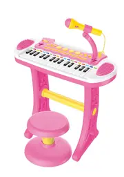 Lennox Children's Electronic Keyboard with Stand Musical Instrument Toy - Pink