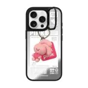 iPhone 16 Pro Mirror Ring Stand Case MagSafe Compatible PINK KEYCHAIN