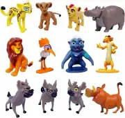 Lion Guard Figurines Set, Mufasa & Simba Mini Toys 1-2.3 Inches (Pack of 12)