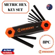 8PC METRIC HEX KEY SET CRESCENT
