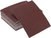 X AUTOHAUX Universal 4.49Inch x 5.51Inch 100 Grit Sanding Discs Hook & Loop Sanding Sheets Aluminum Oxide 50 Pcs