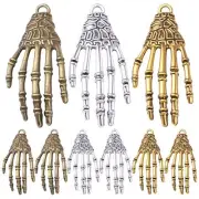 30pcs Skeleton Skull Hand Charms Tibetan Alloy Hand Claw Pendants Punk Horror