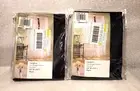 Lichtenberg Tangiers Black Sheer Curtain One Panel 59”x 84” 2 Lot NOS