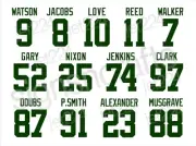 Green Bay Packers STICKER DECAL 2024 Love Watson Doubs Alexander Musgrave Jacobs