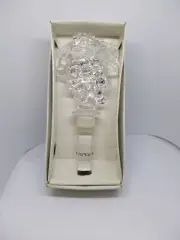 MIKASA AUSTRIAN CRYSTAL GRAPE WINE BOTTLE STOPPER FRUIT COLLECTION NEW IN BOX