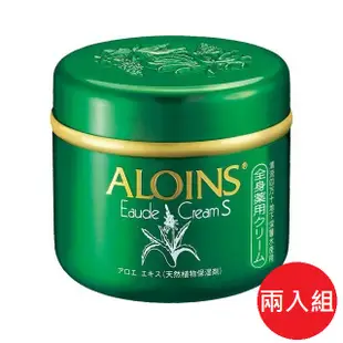 日本【ALOINS】天然蘆薈乾裂保濕霜185g 兩入組