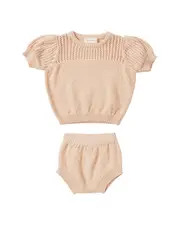 Quincy Mae Pointelle Knit Set
