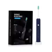 Blue Electric Sonic Toothbrush - Rechargeable Adult Model with Sonic Vibration T