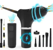 Electric Compressed Air Duster and Air Pump & Vacuum 3 in 1, 145PSI Portable Air
