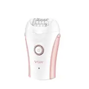 Original VGR Electric Epilator For Women Hair Removal Face & Body Legs Underarms Bikini Washable Rechargeable Hair Remover-Pink