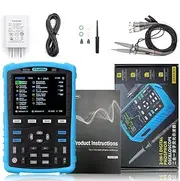 Fnirsi Mini Oscilloscope Fnirsi DPOX180H Handheld Dual Channel Digital Oscilloscope 180MHz-3DB 2 in 1 Function Signal Generator Fluorescence Display Zoom