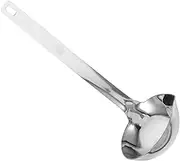 Generic Oil Soup Separator Spoon Grease Strainer Soup Colander Oil Separator Cooking Oil Strainer Spoon Grease Catcher for Kitchen Soup Ladle Gravy Separator Stainless Steel Silver