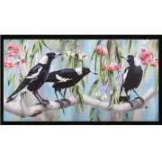 Patchwork Quilting Sewing Fabric Magpies Panel 59x110cm