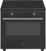 Smeg Classic 90cm Induction Freestanding Cooker Black