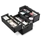 BYOOTIQUE Portable Aluminum Makeup Train Case Box Cosmetic Travel Organizer Gift