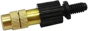 15pcs Copper Atomization Nozzles Sprayer Greenhouse Cooling Humidifying Mist Nozzles Agriculture Irrigation Garden Lawn Watering(Yellow with black-03)