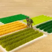 HO/OO Scale Long Strip Lush Grasses1:87 Miniature Terraces Lawn Plants Model