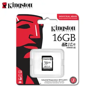 金士頓 Kingston Industrial 工業級 SDHC 記憶卡 16G 高耐用 A1 U3 V30 大卡