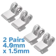 2 Pairs 6.2mm x 4mm x 1.5mm Glasses Hinge Back Acetate Frame Replacement Part