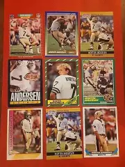 Morten Andersen HOF NICE 9 CARD LOT New Orleans Saints / Michigan State