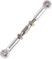 ERINGOGO 6Pcs Turnbuckle Rod Linkage for Rc Hsp Racing Hpi Truck Buggy Upgrade Parts Aluminum Design Silver