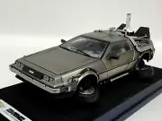 1/18 Sunstar DMC De Lorean LK 1981Back to t he Future Version Leather Base AB208