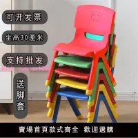 在飛比找樂天市場購物網優惠-加厚板凳兒童椅子幼兒園靠背椅寶寶坐椅塑料小椅子家用小凳子防滑