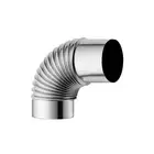 1X Stainless Steel 90 Degree Elbow Chimney Liner Bend 90?? Multi Flue Stove Pipe