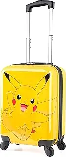 [Pokémon] Pokemon Suitcase Kids Teens Hard Shell Luggage Pikachu Travel Case 4 Wheels Handle 49 x 33 x 22cm 30L Travel Essentials